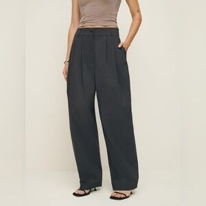 NWOT Reformation Danielle Oversized Pant petite grey